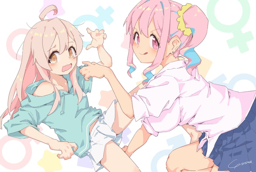 oyama mahiro and hozuki kaede (onii-chan wa oshimai!) drawn by yo_na