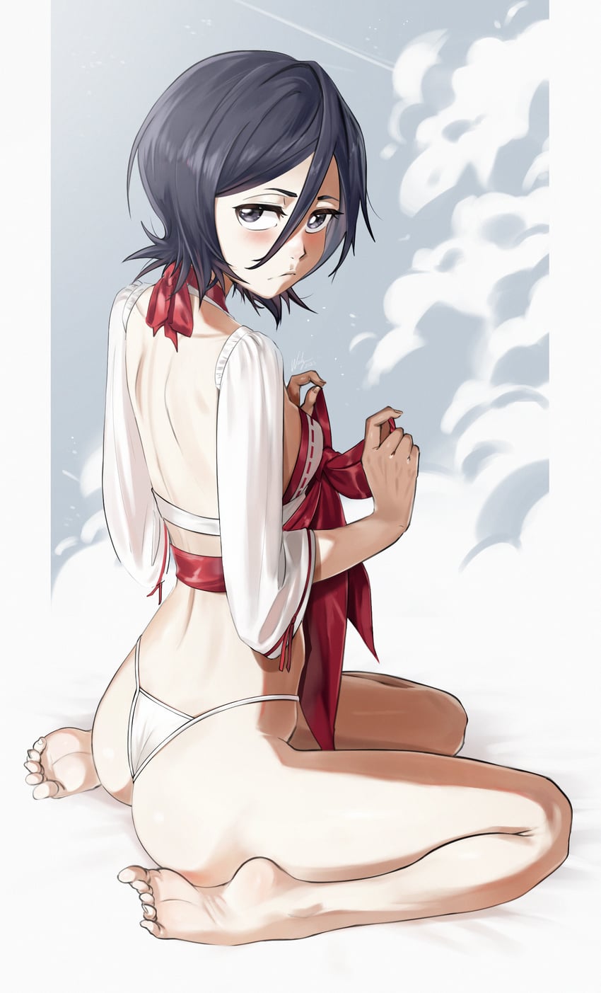 kuchiki rukia (bleach) drawn by waligner