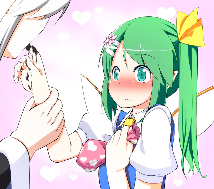 daiyousei and morichika rinnosuke (touhou) drawn by aoinu