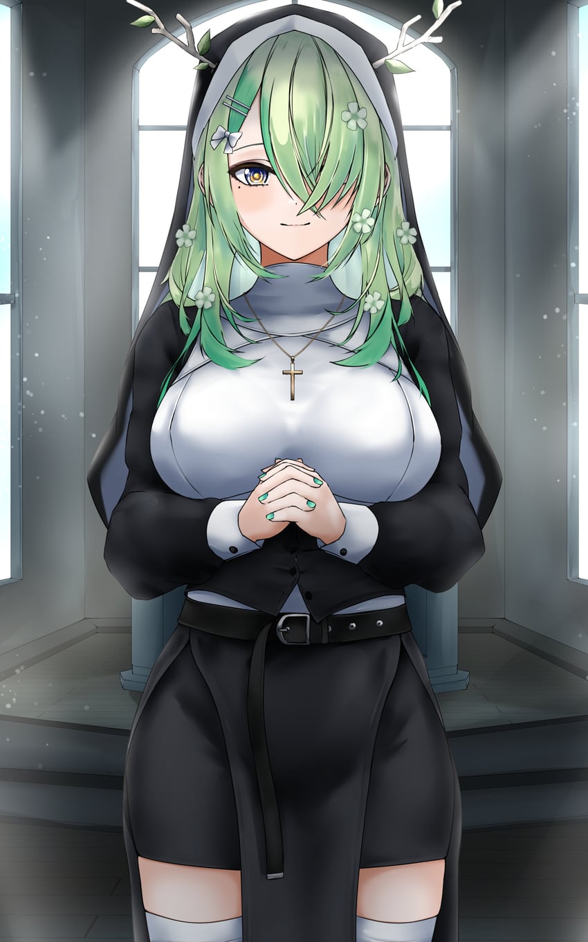 ceres fauna (hololive and 1 more) drawn by aidoruhakase