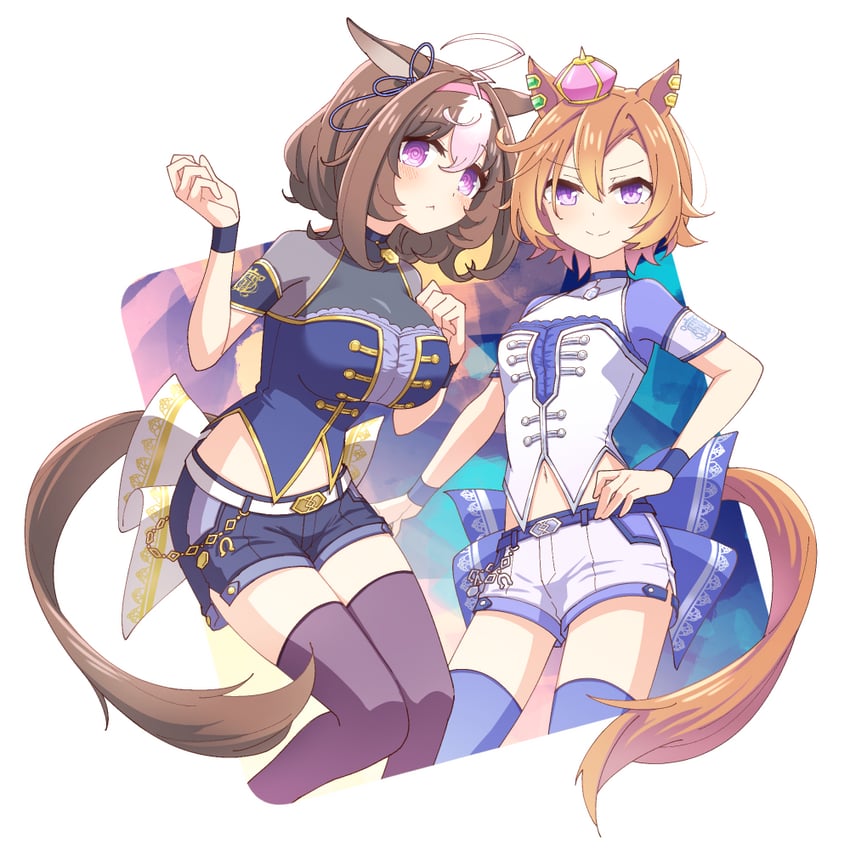 t.m. opera o and meisho doto (umamusume) drawn by hihiqhi