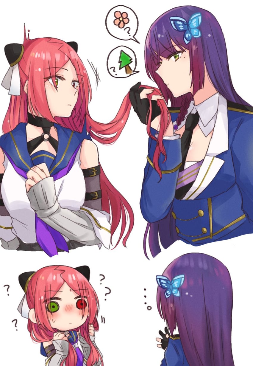 funada kiito and shiba tomoshibi (assault lily) drawn by nigari_(ngari_0115)