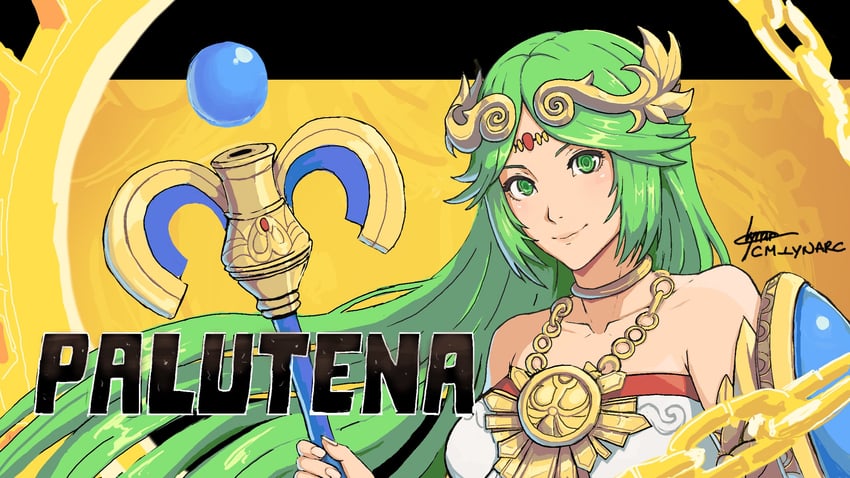 palutena (guilty gear and 2 more) drawn by lynarc