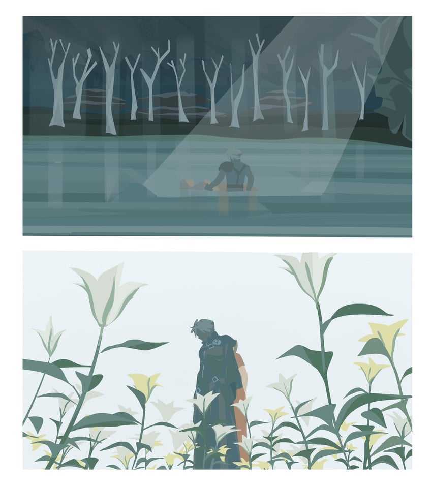 cloud strife and aerith gainsborough (final fantasy and 2 more) drawn by jaysoysaucee