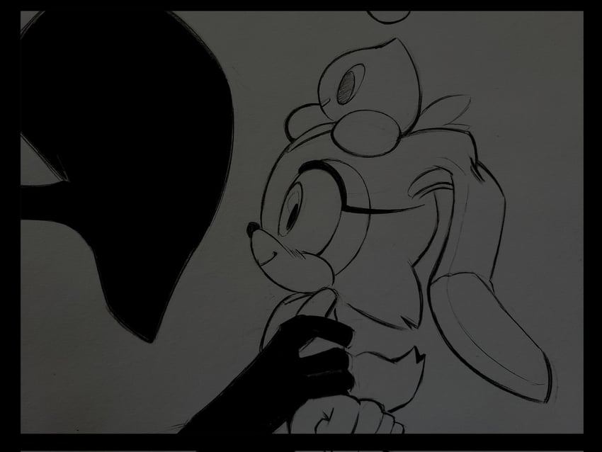 cream the rabbit, neutral chao, and cheese (sonic) drawn by twentyann