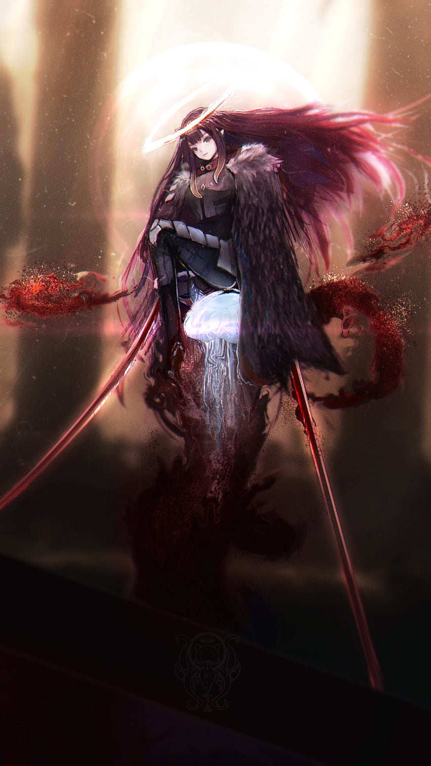 ninomae ina'nis, tarnished, and aurelia (hololive and 2 more) drawn by taku_artworks