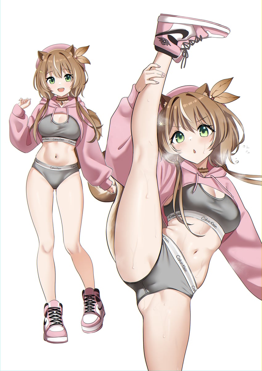 ayunda risu (hololive and 1 more) drawn by raikkonen