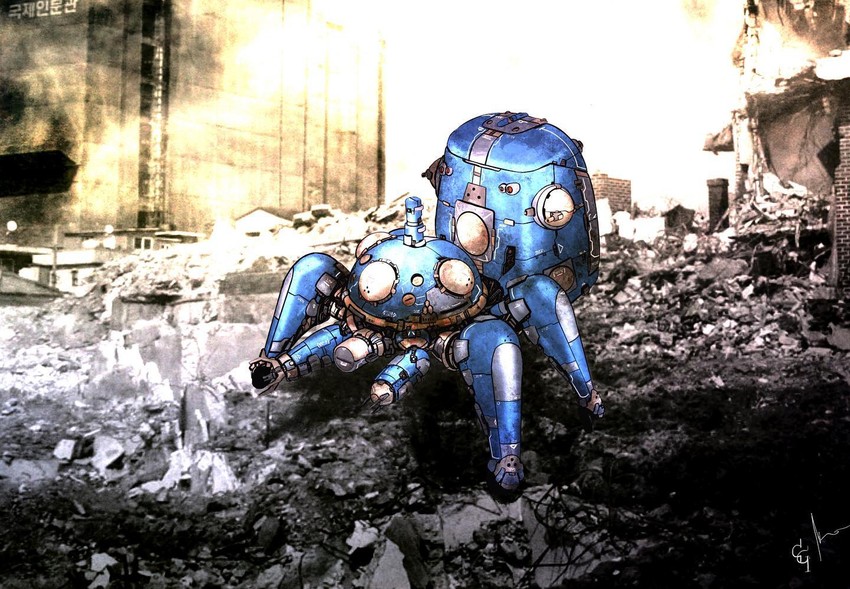 tachikoma (ghost in the shell) drawn by chrome_gear