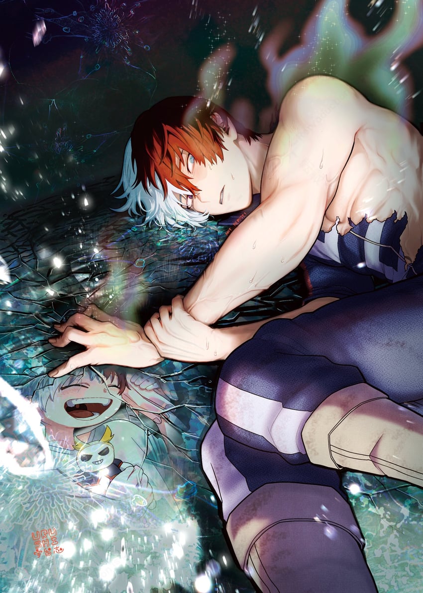 todoroki shoto (boku no hero academia) drawn by urushi_(0911gracias)
