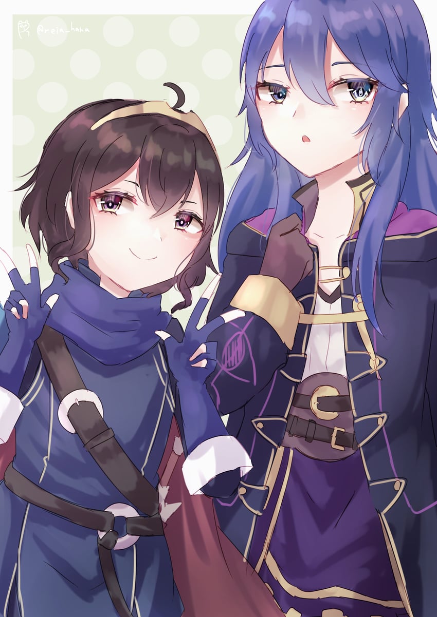 lucina and female morgan (fire emblem and 1 more) drawn by reia_hana