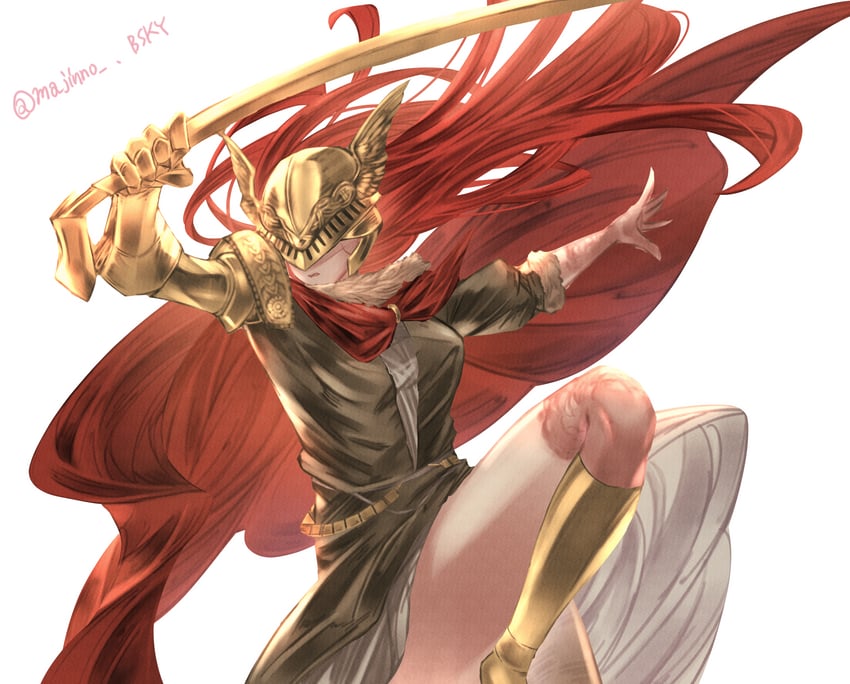 malenia blade of miquella (elden ring) drawn by majinno