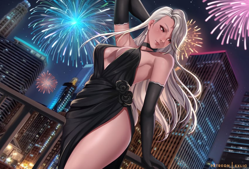niijima sae (persona and 1 more) drawn by exlic