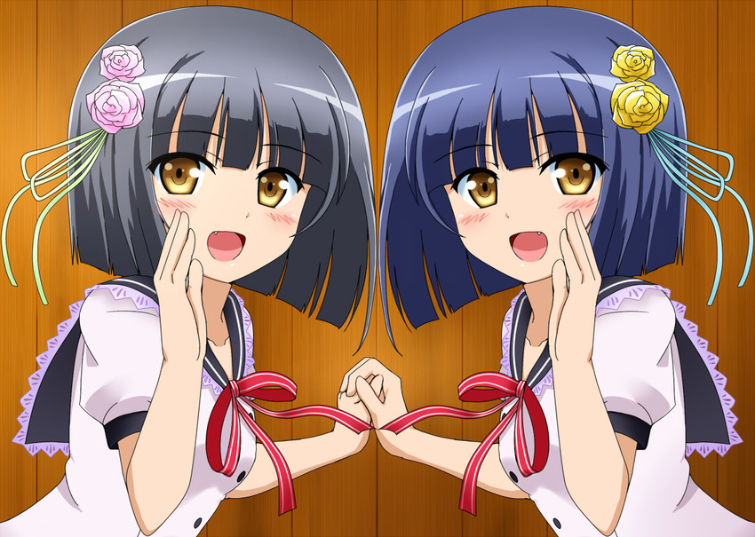 takenaka tsubaki and takenaka hiiragi (rou-kyuu-bu!) drawn by kamelie