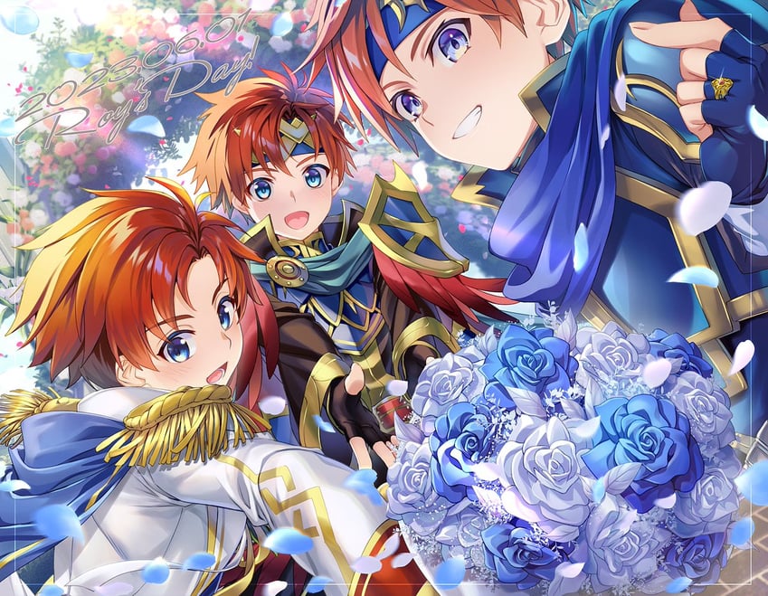 roy (fire emblem and 2 more) drawn by yuki_(yuki2061)
