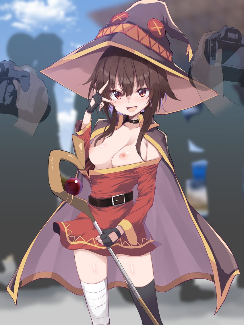 megumin (original and 1 more) drawn by chipa_(arutana)