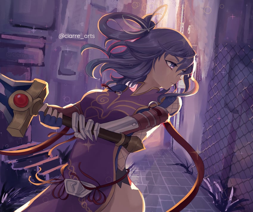 rixia mao (eiyuu densetsu and 2 more) drawn by ciarre