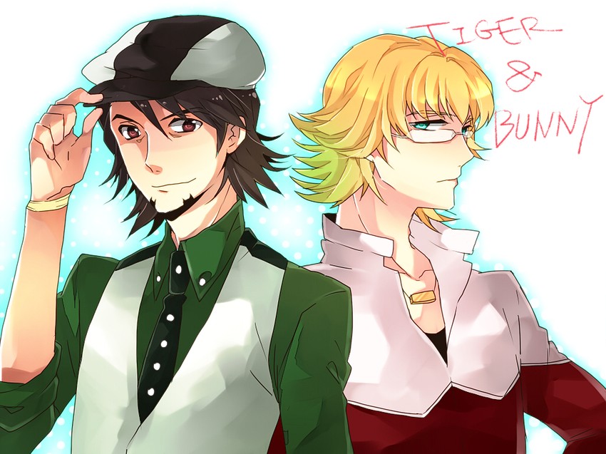 barnaby brooks jr. and kaburagi t. kotetsu (tiger & bunny) drawn by awa_(houteishiki)