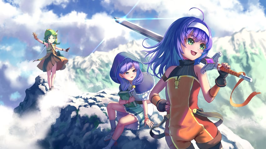 mia, rebecca, and ilyana (fire emblem and 3 more) drawn by nzz