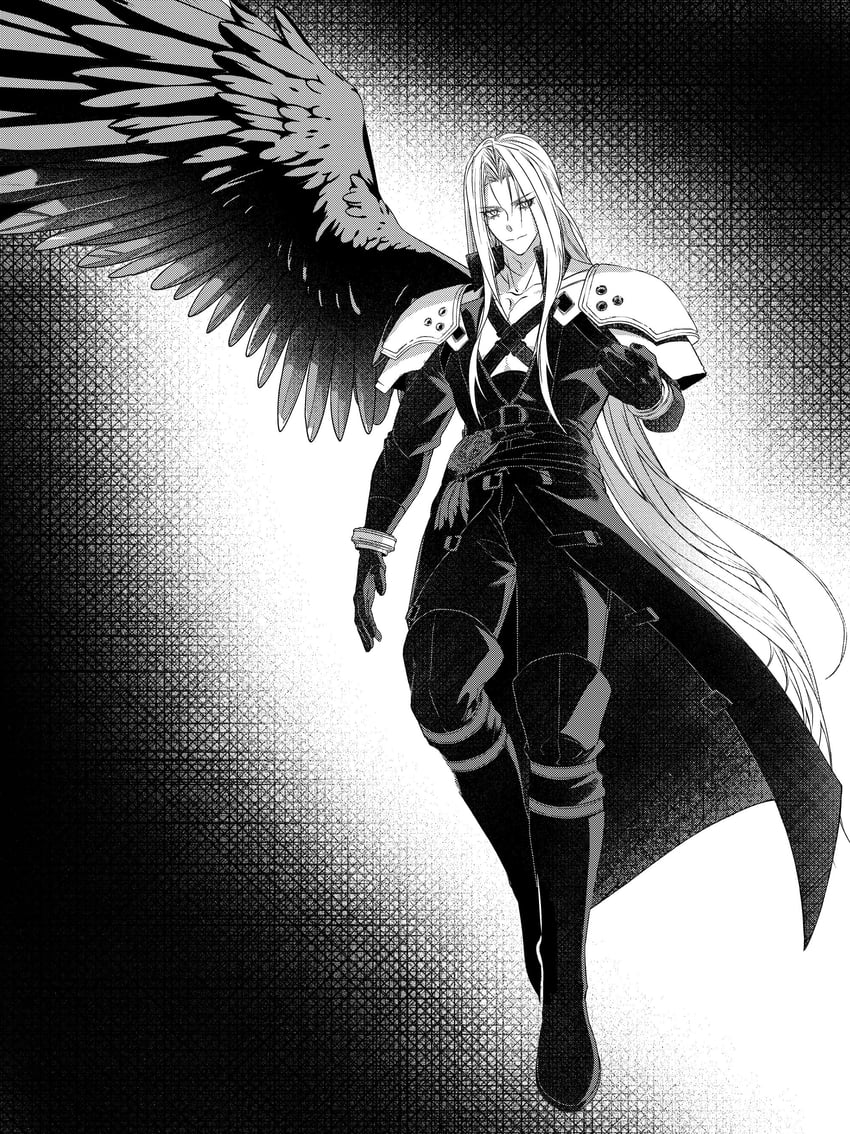 sephiroth (final fantasy and 3 more) drawn by lyell_ff14