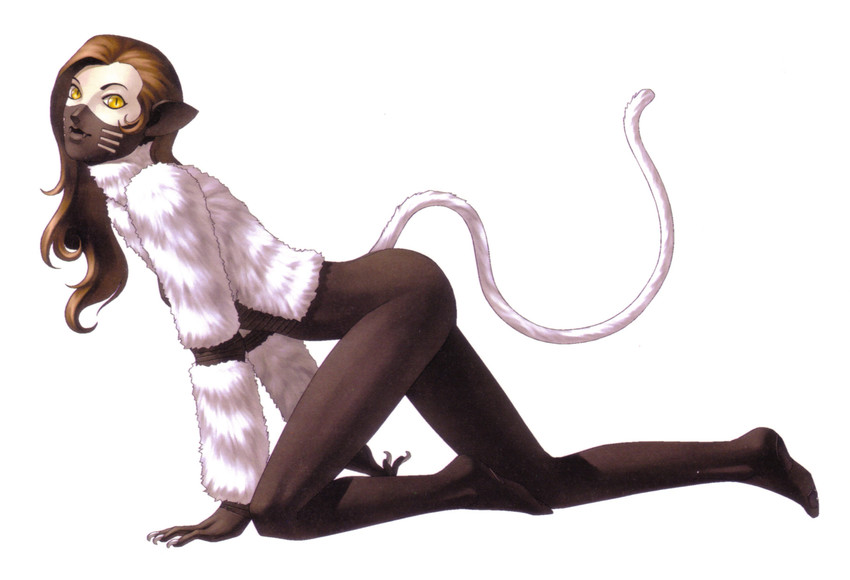 nekomata (shin megami tensei and 2 more) drawn by kazuma_kaneko