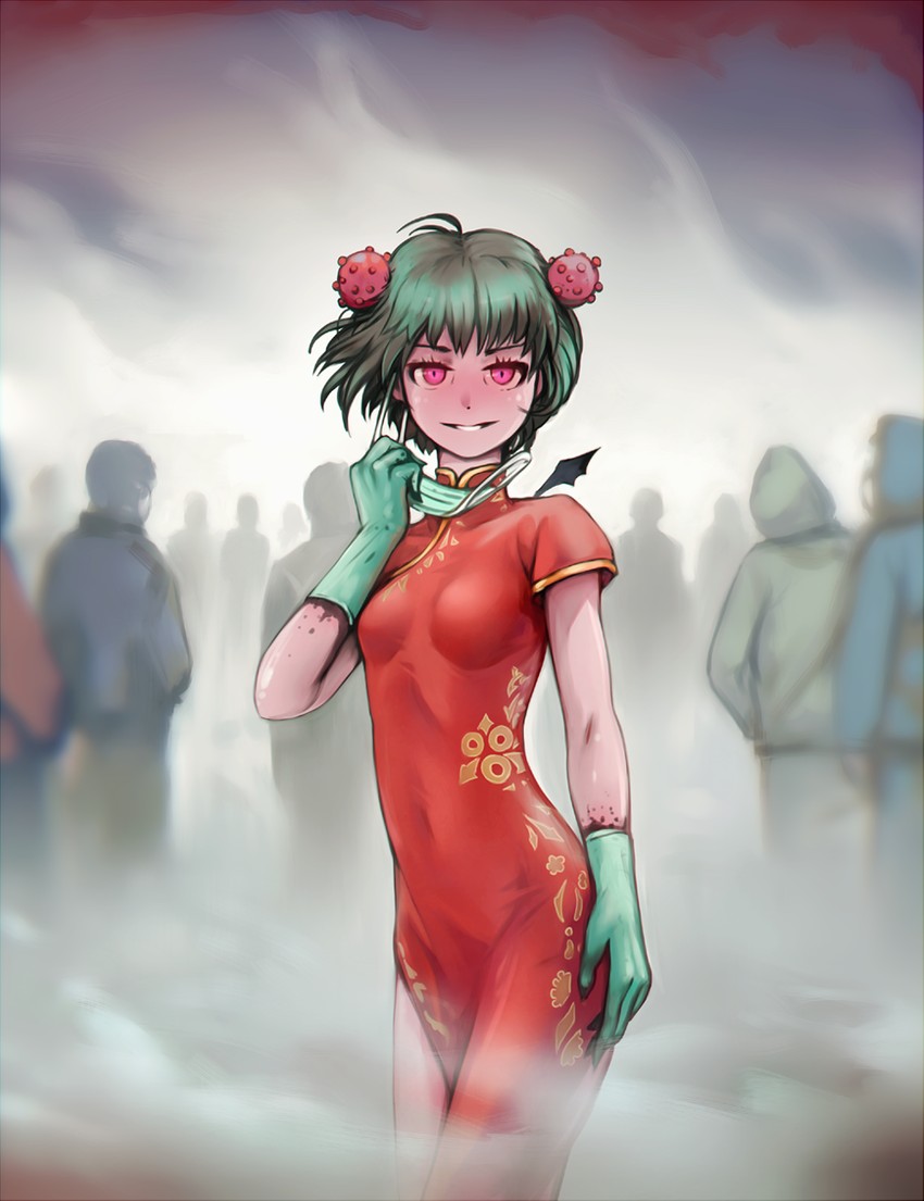 corona-chan (original) drawn by tr0yka