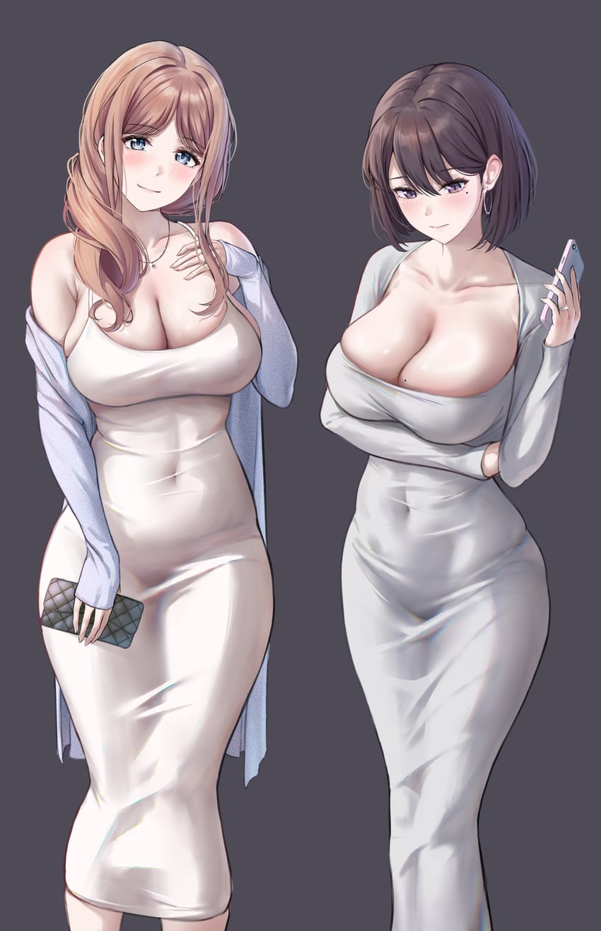 nagasaki soyo and shiina taki (bang dream! and 1 more) drawn by furiousghafo