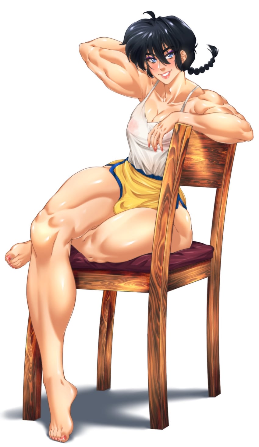 shiranui mai and saotome ranma (street fighter and 4 more) drawn by suiren_ciao