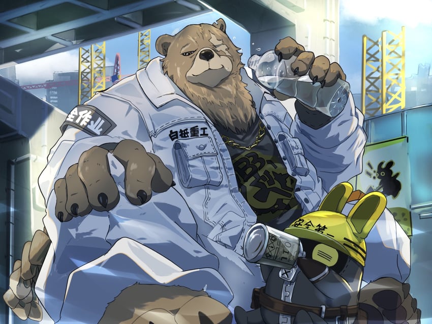 ben bigger and safety (zenless zone zero) drawn by wau_(wawwarks0074)