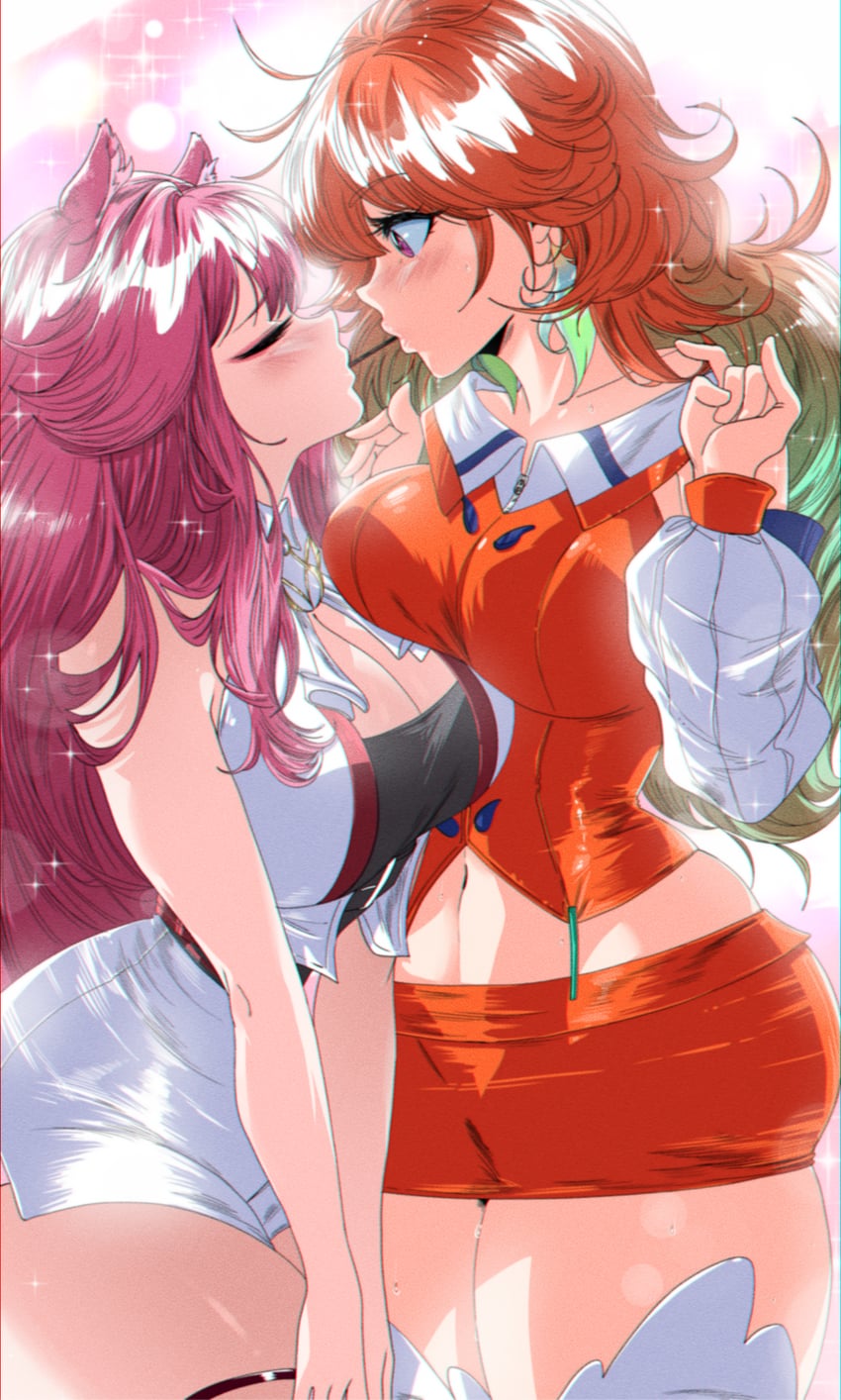 takanashi kiara and raora panthera (hololive and 1 more) drawn by grs-