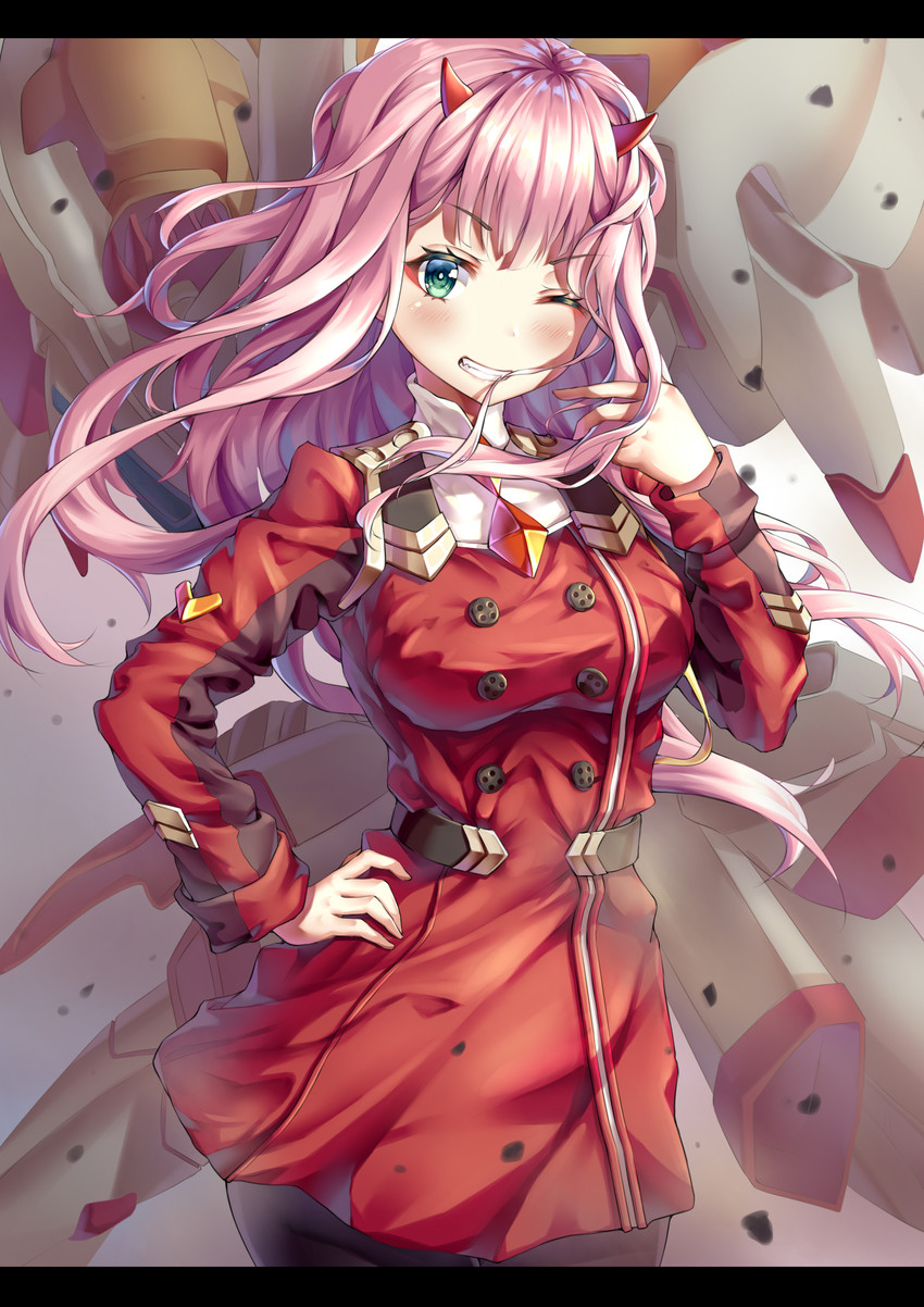 zero two (darling in the franxx) drawn by xi_zhujia_de_rbq