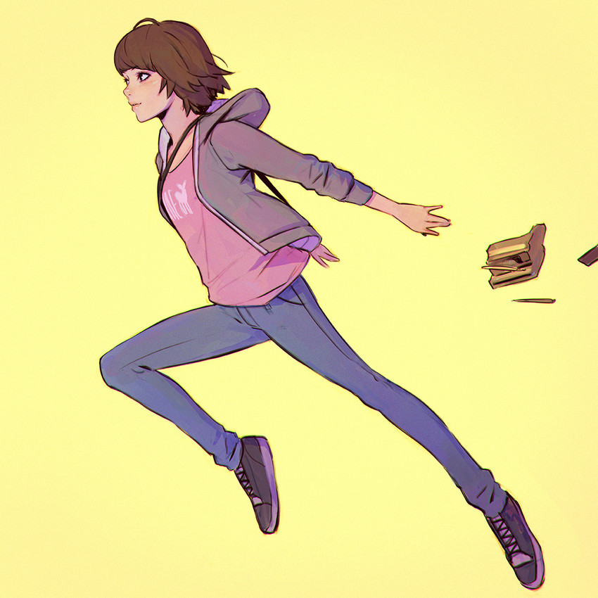 max caulfield (toki wo kakeru shoujo and 2 more) drawn by ilya_kuvshinov