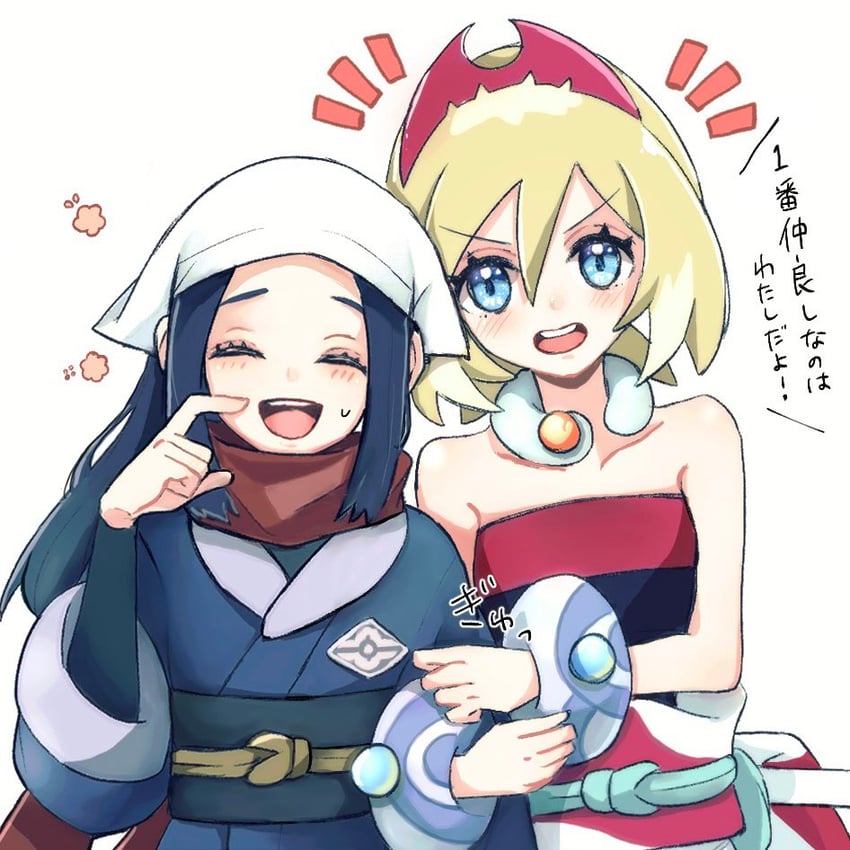 akari and irida (pokemon and 1 more) drawn by utaharu_08