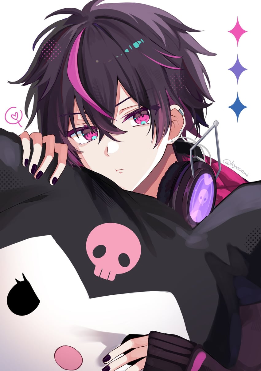 kuromi and kurode (sanrio and 2 more) drawn by kyooami