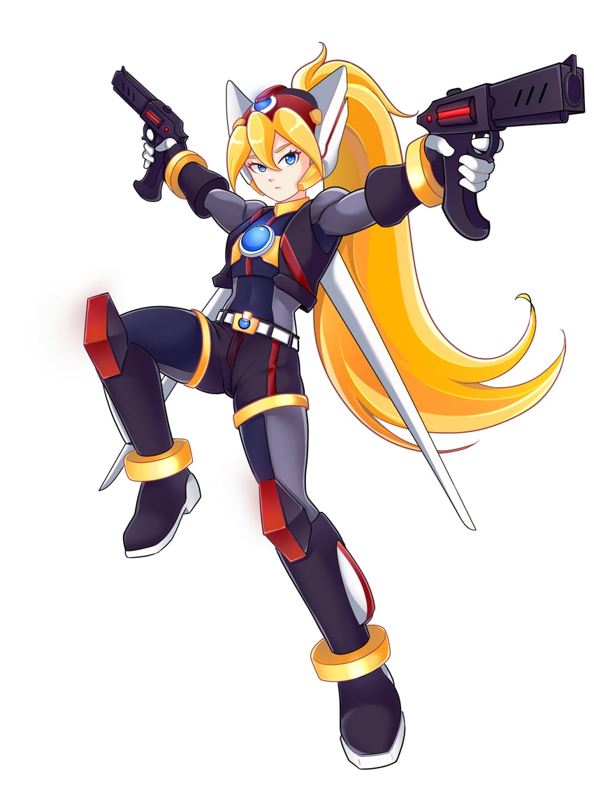 ciel and axl (mega man and 2 more) drawn by uta_guipiy