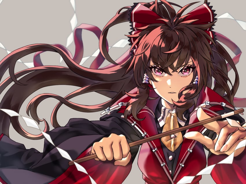 hakurei reimu (touhou and 1 more) drawn by mizu_ichig0