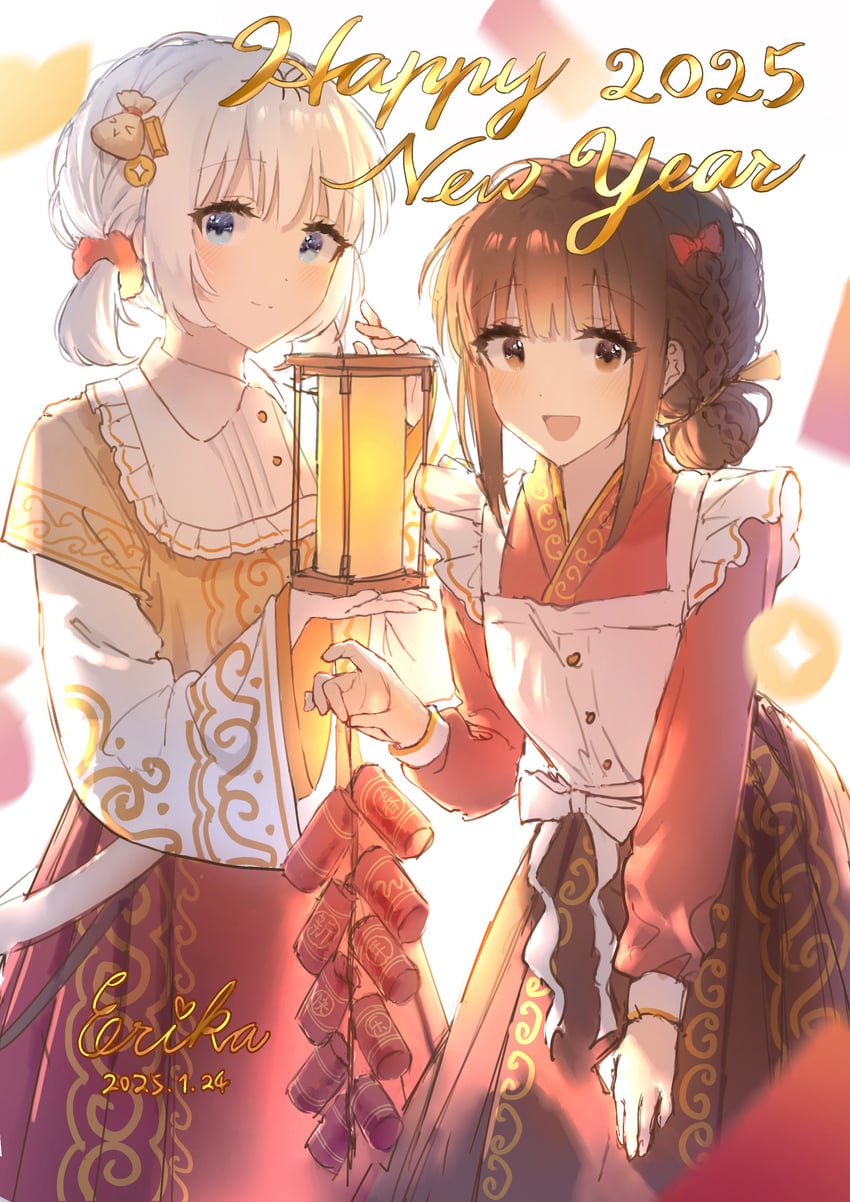 hanamura hinako and sezaki airi (kitanai kimi ga ichiban kawaii) drawn by erika_(user_spth3377)