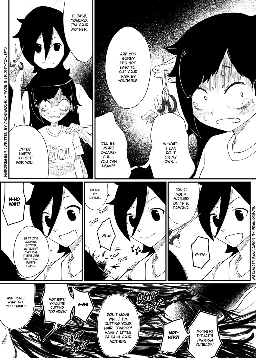 kuroki tomoko and kuroki tomoko's mother (watashi ga motenai no wa dou kangaetemo omaera ga warui!) drawn by frankseven