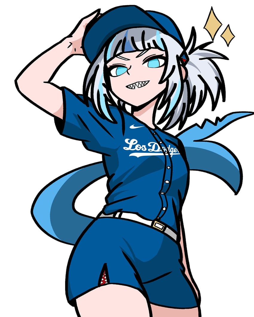 gawr gura (hololive and 2 more) drawn by becauseimajinx