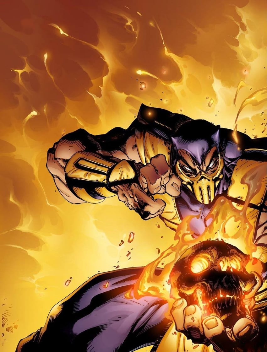 scorpion and hanzo hasashi (mortal kombat) drawn by joe_madureira