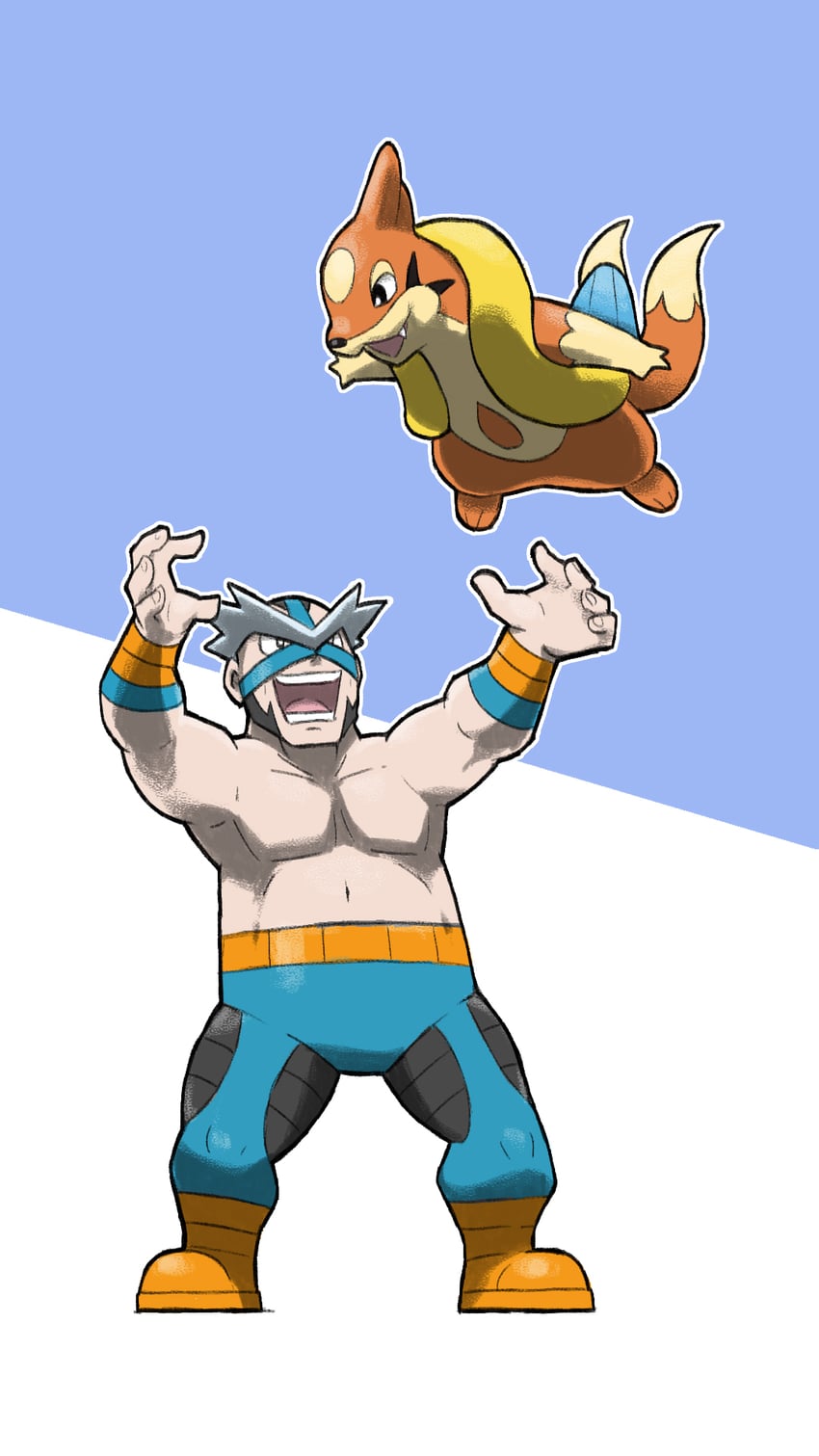 floatzel and crasher wake (pokemon and 1 more) drawn by blacknirrow