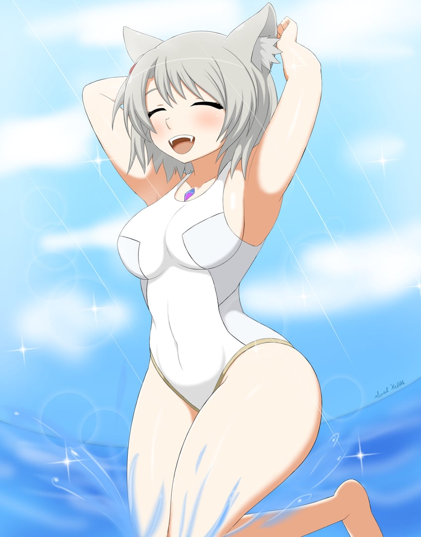 mio (xenoblade chronicles and 1 more) drawn by soulkibble