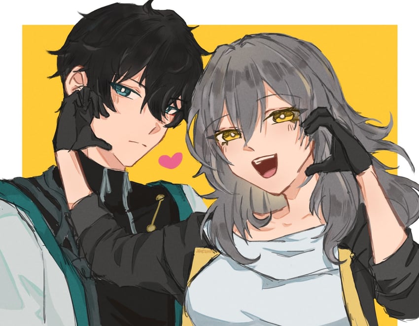 trailblazer, stelle, and dan heng (honkai and 1 more) drawn by jemewho