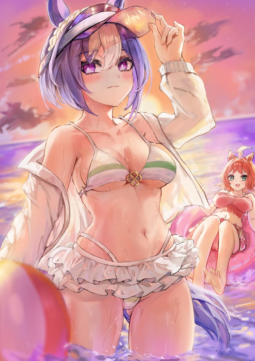 cesario and rhein kraft (umamusume) drawn by x_1031_xter