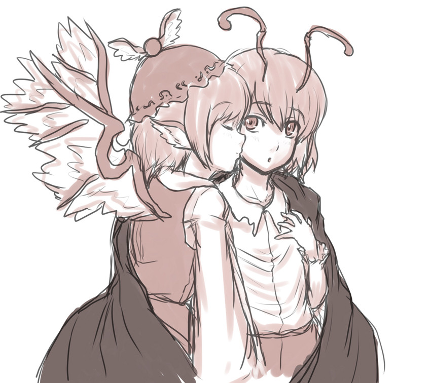 mystia lorelei and wriggle nightbug (touhou) drawn by kuro_suto_sukii