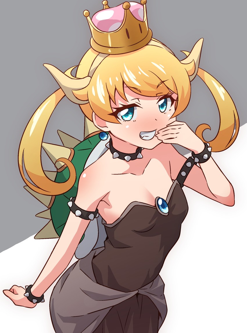 bowsette and moegi emo (mario and 3 more) drawn by tokomaya_keita