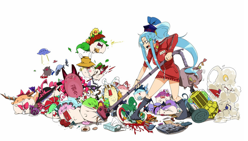 hakurei reimu, kirisame marisa, remilia scarlet, flandre scarlet, kochiya sanae, and 22 more (touhou) drawn by sakurai_energy