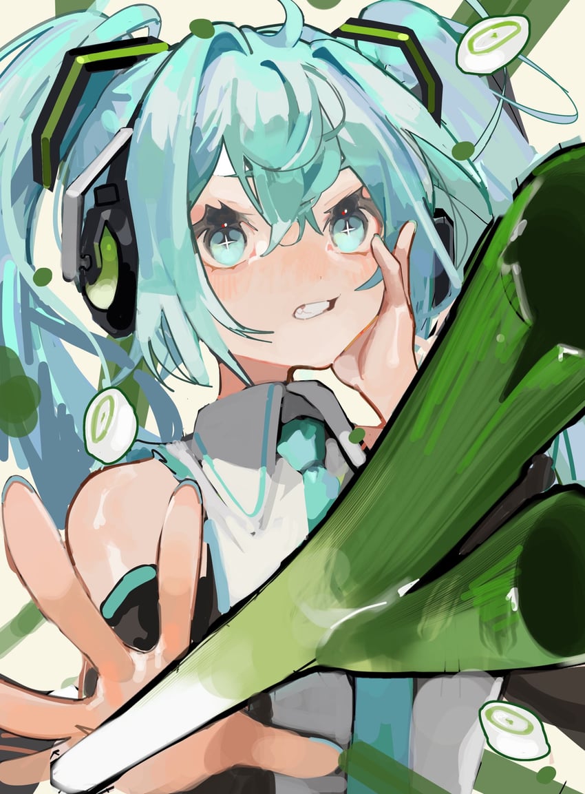 hatsune miku (vocaloid) drawn by sutyura
