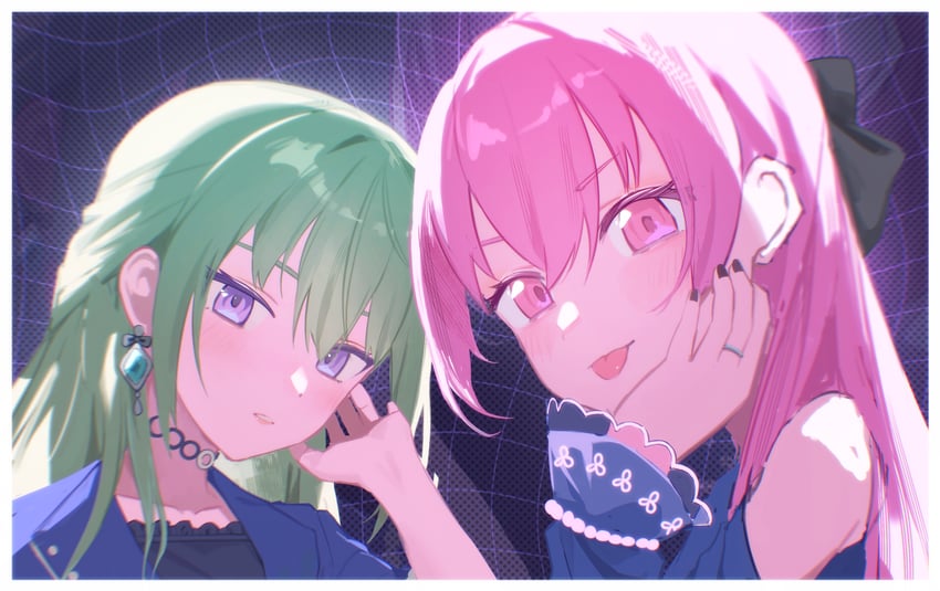 kusanagi nene and momoi airi (project sekai) drawn by mishio_(misio_40)