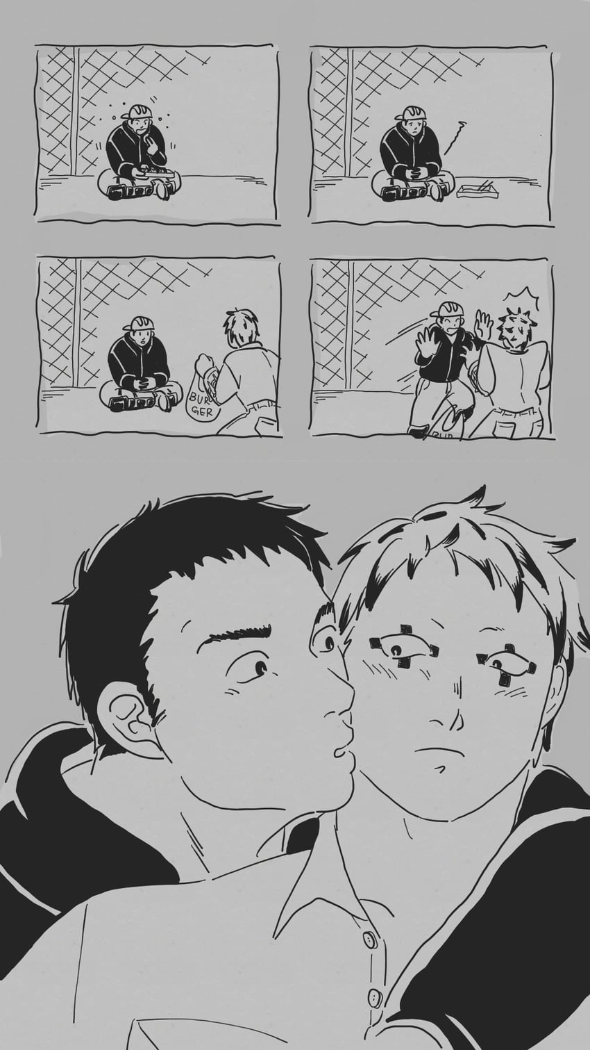 aikawa and risu (dorohedoro) drawn by jade_drop