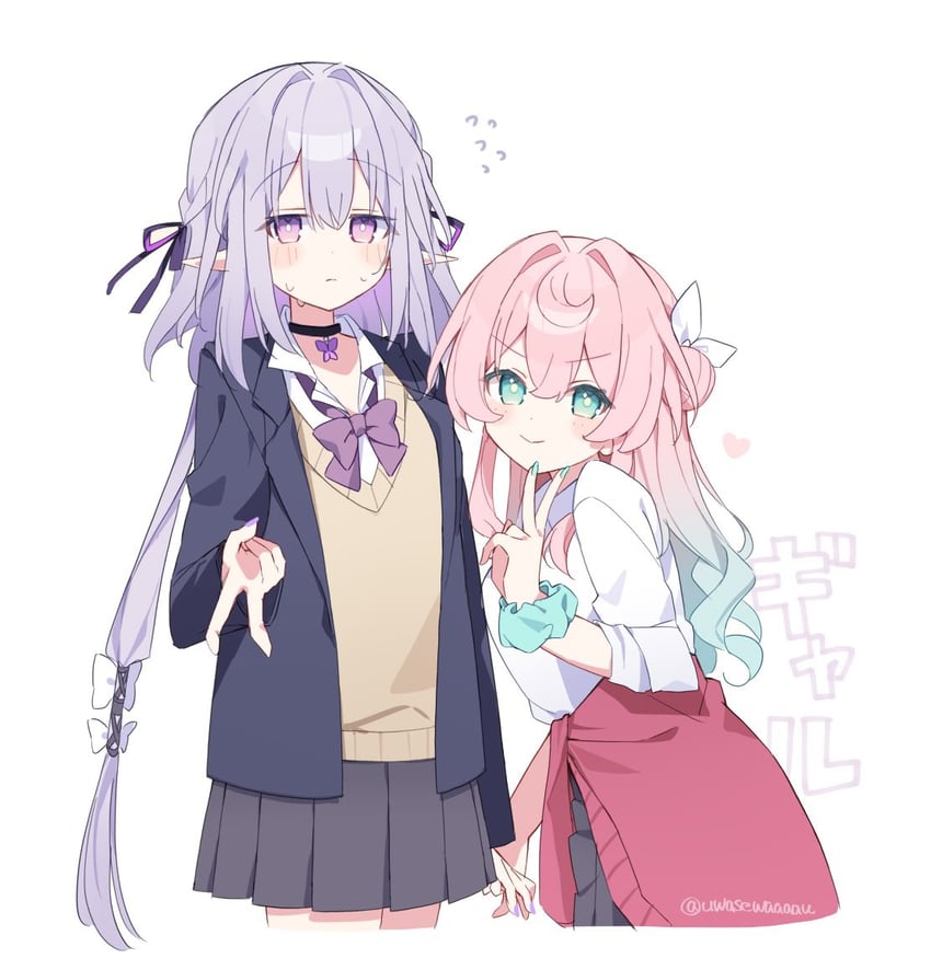 castorice and hyacine (honkai and 1 more) drawn by uwasewau